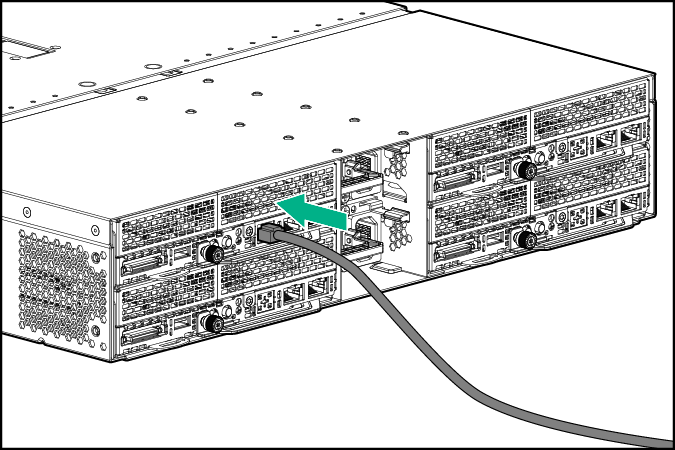 Conexión del cable de gestión de iLO dedicado