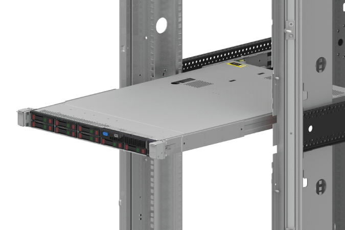 HPE ProLiant DL360 Gen9 Server installed in a rack