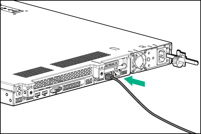 连接专用 iLO 电缆