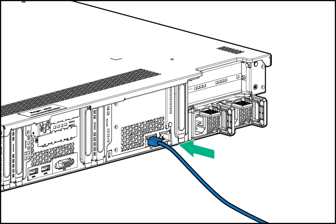 Connecting the network cabling