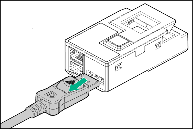 Removing the 1.0 adapter plug from the RCM module