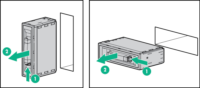Removing the device bay blank