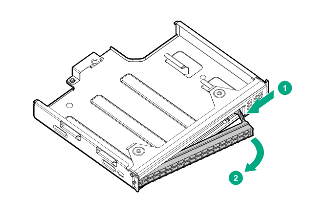 Removing the optical drive blank