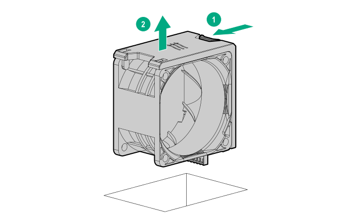 Removing a hot-plug fan