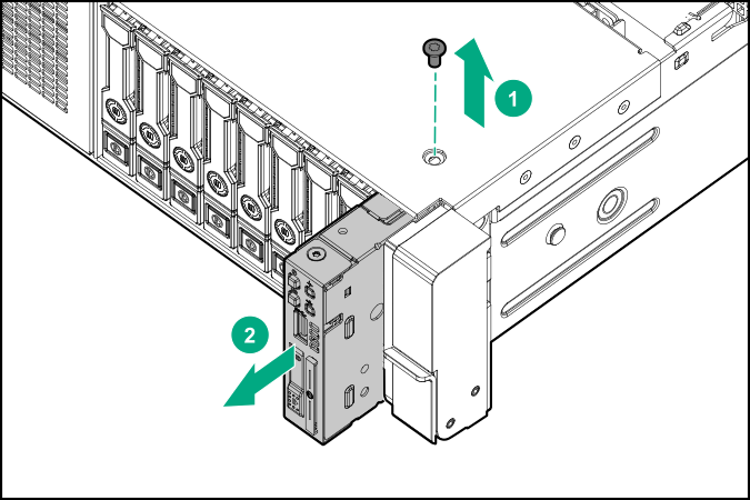 Removing the power switch module