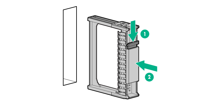Removing a drive blank