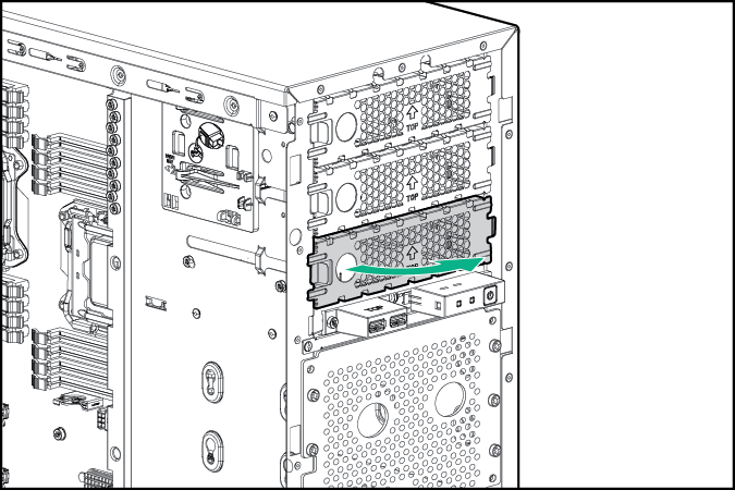 Removing the slim optical disk drive cage