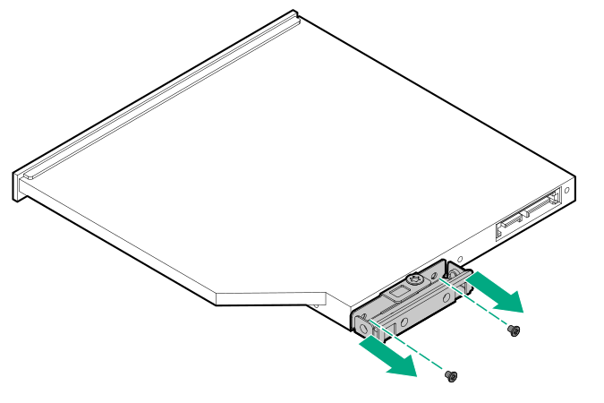 Removing the optical drive bracket