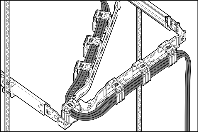 Routing the cables through the CMA