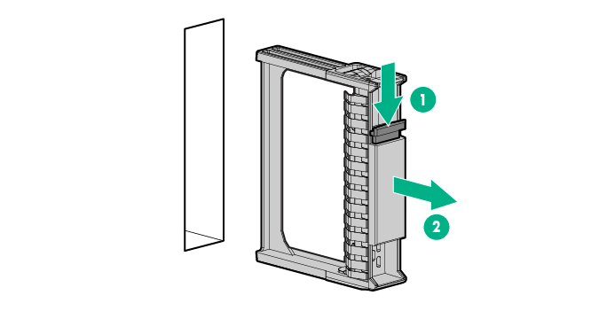 Removing a drive blank