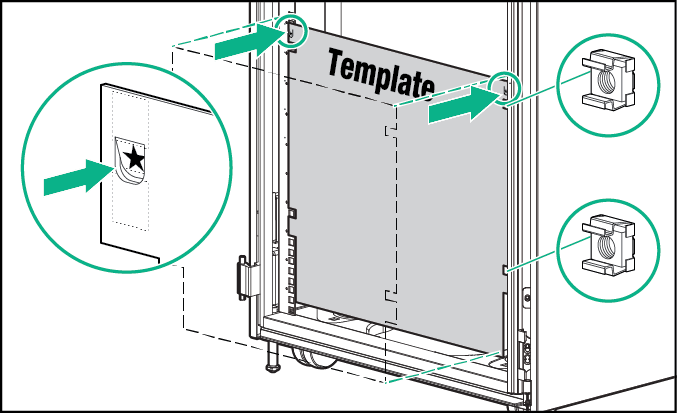 Using the HPE Synergy frame rack template