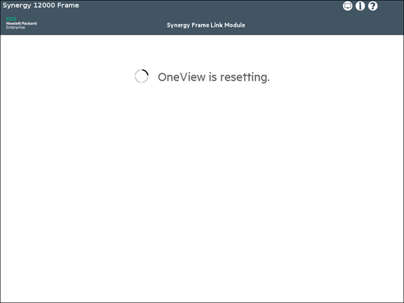 OneView is resetting